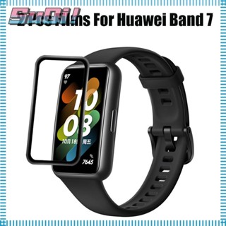 Suqi ฟิล์มกันรอยหน้าจอ แบบนิ่ม ขอบโค้ง สําหรับ Huawei Band 7 2 ชิ้น