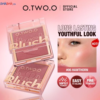 O.two.o Blush Powder Long Lasting Cheek BlushสูงPigmentธรรมชาติน้ำหนักเบาแต่งหน้า 6 สีLinklink