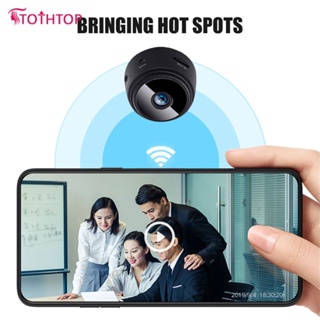 A9 Mini กล้องไร้สาย Wifi 1080p Hd กล้องอินฟราเรด Night Vision Family Enterprise กล้องเฝ้าระวังความปลอดภัย [TOP]