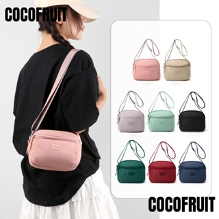 Cocofruit กระเป๋าสะพายไหล่ ผ้าไนล่อน ความจุขนาดใหญ่ สีพื้น สําหรับผู้หญิง