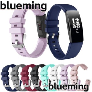 Blueming2 สายนาฬิกาข้อมือซิลิโคน แบบนิ่ม 8 สี สําหรับ r Fitbit Inspire HR Inspire 2 Ace 2 3