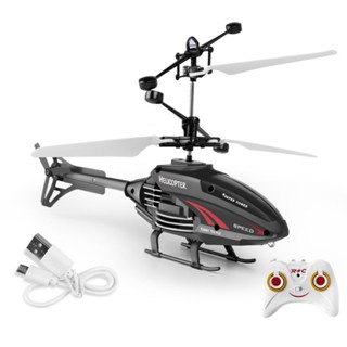 【shuanghong666】SeaLavender Mini Helicopter Remote Control Flying Toy Rechargeable Infrared Sensor Drone Remote Control Toy Sensor Aircraft USB Charging Toy