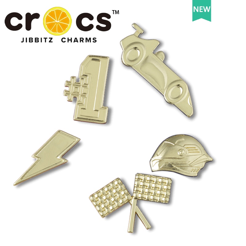jibbitz crocs แท้ อุปกรณ์เสริมหัวเข็มขัดโลหะ คุณภาพสูง สําหรับตกแต่งรองเท้า crocs