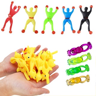 【shuanghong666】Finger elasticity kids decompression palm sticky hand toy ventilated meteor hammer ejection elastic gift