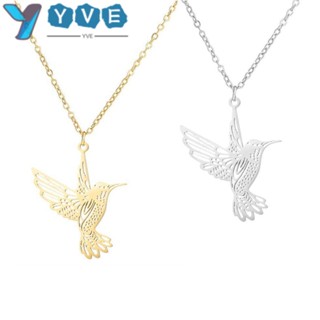 Yve Hummingbird สร้อยคอ จี้นก สีเงิน ของขวัญสําหรับผู้หญิง