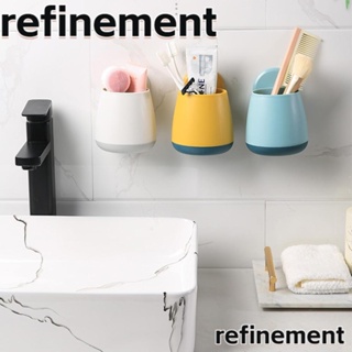 Refinement ที่วางแปรงสีฟันพลาสติก ทําความสะอาดง่าย ติดผนังห้องน้ํา ห้องครัว 3 ชิ้น