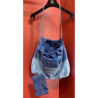 ♥ เช็คสินค้าก่อนสั่ง CHANEL CASUAL DENIM BAG CHAIN PLAIN กระเป๋า ผ้ายีนส์ สะพายเกร๋ๆ ชาแนล