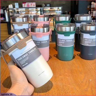 550ml/710ml กระติกน้ำร้อน Tumbler 304 สแตนเลสสูญญากาศ INSULATED Travel แก้วชากาแฟถ้วยความร้อนขวด (twinkle.th)