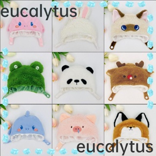 Eucalytus1 หมวกหูสัตว์ รูปการ์ตูนกวาง แพนด้า 20 ซม. อุปกรณ์เสริม สําหรับตกแต่งบ้านตุ๊กตา กระต่าย แมว