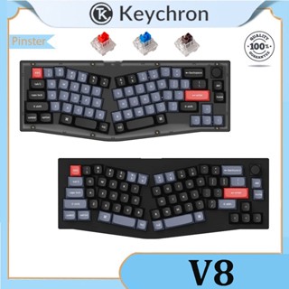 Keychron V8 Alice ปุ่มกดคีย์บอร์ด แบบมีสาย PBT รูปพิเศษ