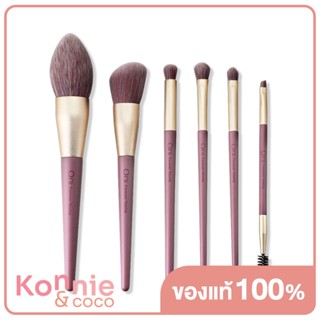 Oni Tender Violet Brush Set 6pcs เซทแปรงแต่งหน้า 6 ชิ้น สีม่วง.