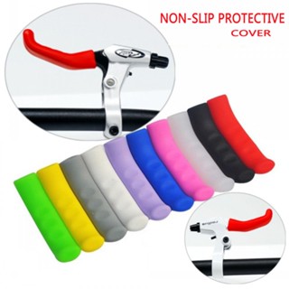 【shuanghong666】1 Pair of Silicone Bicycle Handles Bicycle Anti-wear Cover Brake Handle Protection Cover