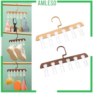 [Amleso] ตะขอแขวนผ้าขนหนู 6 ตะขอ อุปกรณ์เสริม สําหรับห้องน้ํา ชุดชั้นใน ร่ม