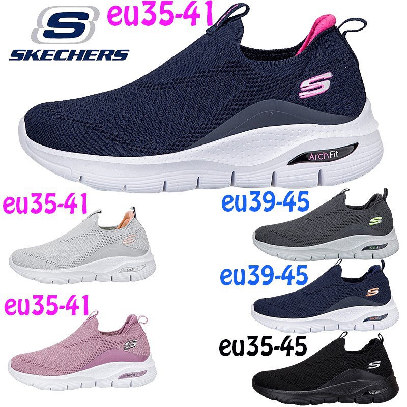Skechers_ GOWALK ArchFit รองเท้ากีฬา รองเท้าวิ่งลําลอง ผ้าตาข่าย ระบายอากาศ ความยืดหยุ่นสูง สําหรับผู้ชาย และผู้หญิง ไซซ์ 35-45