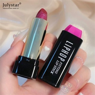 JULYSTAR Liphop/lip Knight Dragon Fruit Color ลิปสติกไม่จางหาย Pearlescent Glitter ทองขนาดเล็กเพชร Long-Lasting Moisturizing Non-Stick Cup ลิปสติก