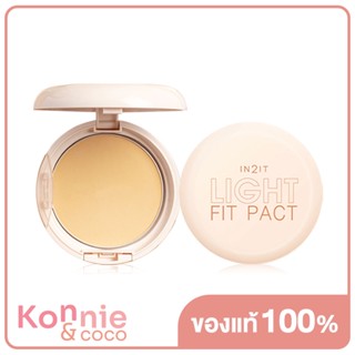 In2It Light Fit Pact 2 Way Powder SPF25 PA+++ 10g #LFP101 Light อินทูอิท แป้งบาลานซ์ผิว.