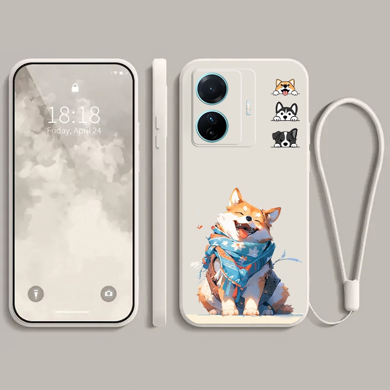 เคส vivo T1 5G S15E เคสโทรศัพท์มือถือแบบนิ่ม กันกระแทก กันรอยกล้อง ลายการ์ตูนสุนัขน่ารัก แฟชั่น สําหรับ