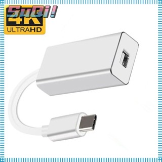 Suqi สายเคเบิล Type-C เป็น Mini DP สําหรับแล็ปท็อป PC TV USB-C เป็นพอร์ตแสดงผล ขนาดเล็ก อะแดปเตอร์ USB 3.1