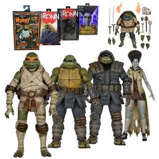 ฟิกเกอร์ NECA Global Monster Teenage Mutant Ninja Turtles Leonardo Leo Raphael Raph Michelangelo Mikey April Oneil ของขวัญวันเกิด