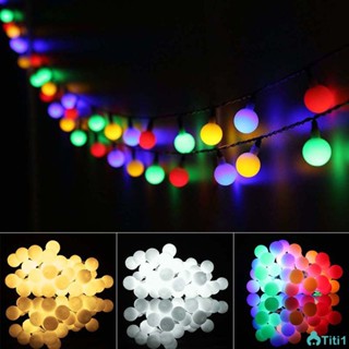 โคมไฟ LED Frosted Ball Light String กลางแจ้ง Ball String Light Camping เต็นท์ String ประหยัดพลังงานโคมไฟ TH1