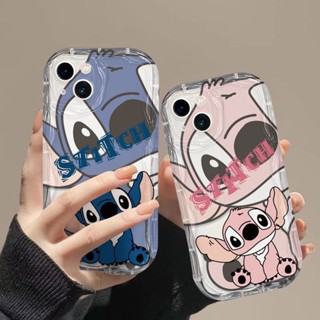 ใหม่ เคสโทรศัพท์มือถือแบบนิ่ม กันกระแทก ลายการ์ตูน Stitch สไตล์คู่รัก สําหรับ OPPO Reno8T Reno8 Reno7pro reno6 7z Reno5 R17 A53 A9 2020 4Z 5G F11 A31 A15 A3S A78 A77