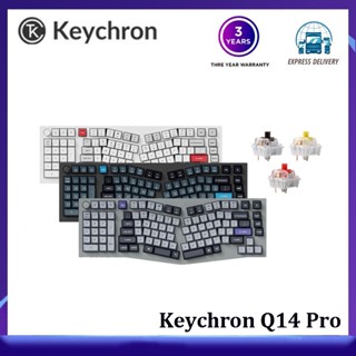 【พร้อมส่ง】Keychron Q14 Pro Customized Gasket Mechanical Keyboard Bluetooth Dual Mode Alice Digital Pad Keyboard