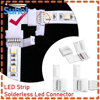 Suhe แถบเชื่อมต่อสายไฟ LED รูปตัว L 6PIN พลาสติก 3 ชิ้น