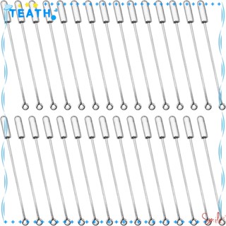 Teath เข็มกลัดโลหะ สีเงิน 50 มม. สําหรับทําเครื่องประดับ