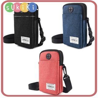 Sukiki RFID กระเป๋าใส่หนังสือเดินทาง ID กระเป๋าเอกสาร อเนกประสงค์ กันน้ํา แบบพกพา ผ้าคอ กระเป๋าสตางค์ เดินทาง