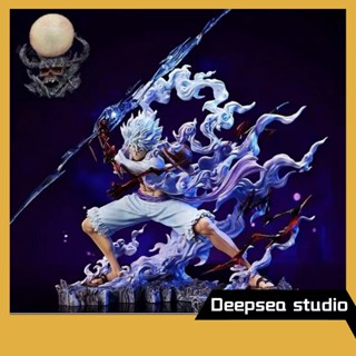 Deepsea studio [Quick delivery in stock][spot] send special one piece Wink hold the Thunder and the god for Wu Nika Luffy anime hand-made model