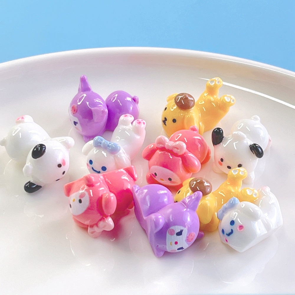 [4 #] Jibbitz Crocs จี้เรซิ่น รูปการ์ตูนสุนัข สามมิติ แฮนด์เมด diy อุปกรณ์เสริม สําหรับทําเครื่องประดับผม เคสโทรศัพท์ SC