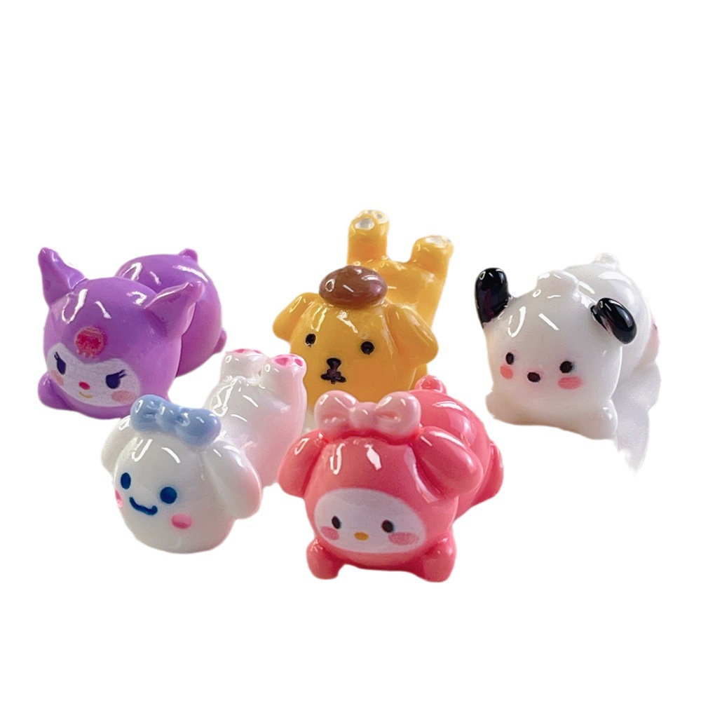 [4 #] Jibbitz Crocs จี้เรซิ่น รูปการ์ตูนสุนัข สามมิติ แฮนด์เมด diy อุปกรณ์เสริม สําหรับทําเครื่องประดับผม เคสโทรศัพท์ SC