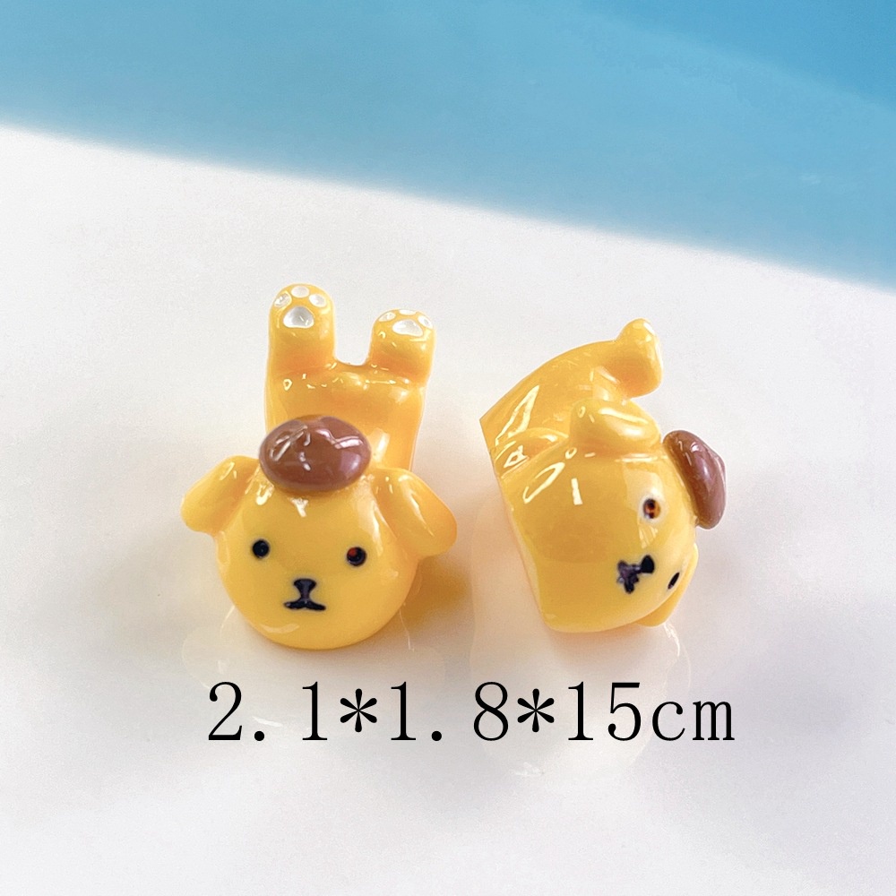 [4 #] Jibbitz Crocs จี้เรซิ่น รูปการ์ตูนสุนัข สามมิติ แฮนด์เมด diy อุปกรณ์เสริม สําหรับทําเครื่องประดับผม เคสโทรศัพท์ SC