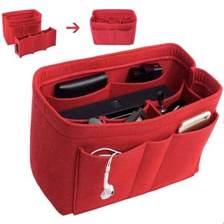 SENSES// Felt Bag Fashion Felt Cosmetic Bag Folding Organizing Storage Bag Cosmetics Storage Bag o3i4