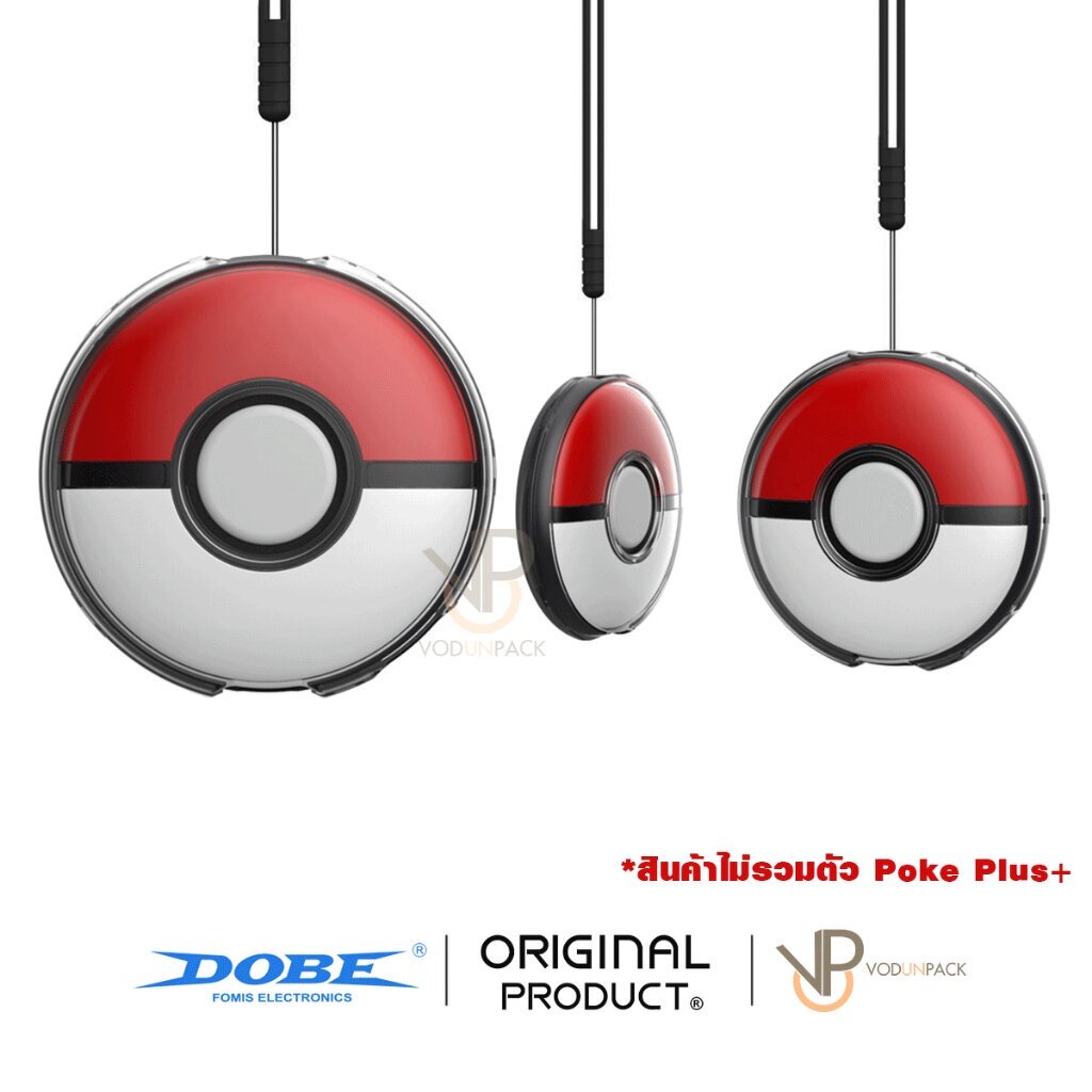 [DOBE™] เคสใส Luminous ลาย Pikachu และเพื่อนๆ สำหรับ Pokémon GO Plus + โปเกม่อน โกพลัส pokemon Case