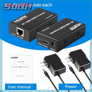 Suqi HDMI Extender สําหรับ PS4 Cat5/6 Over Ethernet 4K