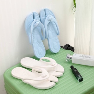 Folding Flip Flops Home Travel Lightweight Non-Slip Hotel Couples Sandals Beach Outdoor Minimalist Creative Deodorant VbWV