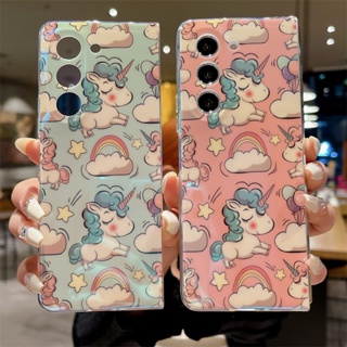 เคสโทรศัพท์ซิลิโคน Tpu แบบนิ่ม ลายการ์ตูนน่ารัก สําหรับ Samsung Galaxy Z Fold 5 4 3 Galaxy Z fold5 fold3 fold4 5G