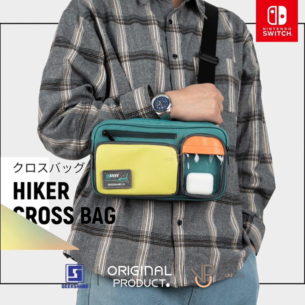 [GeekShare™] กระเป๋าพาดลำตัว รุ่น Cross The Street สำหรับใส่ Nintendo Switch และ ของพกพาทั่วไป ดีไซน์สวยเท่ คาดอก