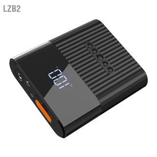 LZB2 12V แบบพกพายาง Inflator เครื่องอัดอากาศแบบดิจิตอลพร้อมไฟ LED สำหรับรถจักรยานยนต์จักรยานบาสเกตบอล