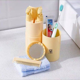 Travel Wash Cup Toothpaste Toothbrush Portable Storage Bottle Business Trip Toiletries Full Set Travel Pack Wash Nursing Suite zXxk