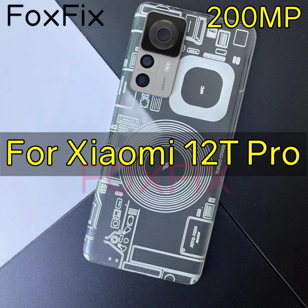พลาสติกปกหลังสําหรับ Xiaomi 12T Pro 5G 200MP แบตเตอรี่แผงประตูด้านหลังเปลี่ยนที่อยู่อาศัย 22081212อั๊กจี 22081212จีจี