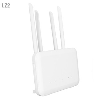  LZ2 เราเตอร์ WiFi 4G LTE พร้อมช่องใส่ซิมการ์ด 4 เสาอากาศภายนอก 300Mbps พอร์ต LAN WAN Hotspot สำหรับยุโรปเอเชียแอฟริกา