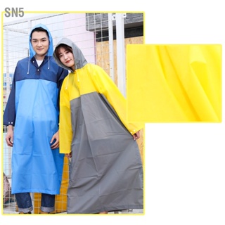 SN5 ผู้ใหญ่เสื้อกันฝนหลวมนุ่มกันน้ำแบบพกพาเสื้อกันฝนสำหรับเดินทางเดินป่า