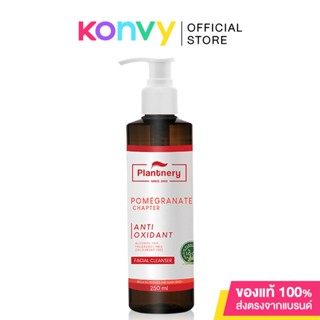 Plantnery Pomegranate Facial Cleanser 250ml เจลล้างหน้าสูตรพิเศษ ทำความสะอาดอย่างล้ำลึก ลดจุดด่างดำ เพื่อผิวดูยืดหยุ...