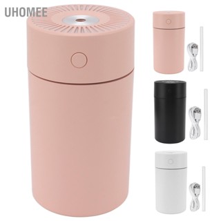 UHomee แบบพกพาขนาดเล็ก Humidifier Silent USB Desktop พร้อมไฟกลางคืนสีสันสดใสสำหรับรถบ้านสำนักงานห้องนอน