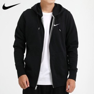 【พร้อมส่ง】ของแท้ 100% Nike เสื้อแจ็กเก็ตคาร์ดิแกน มีฮู้ด ปักลายโลโก้ สําหรับผู้ชาย และผู้หญิง CZ4148