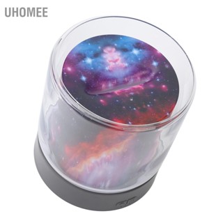 UHomee 300ml Aromatherapy Humidifier เปลวไฟน้ำมันหอมระเหยอัลตราซาวด์ Diffuser Starry Night Light สำหรับห้องนอนสำนักงาน