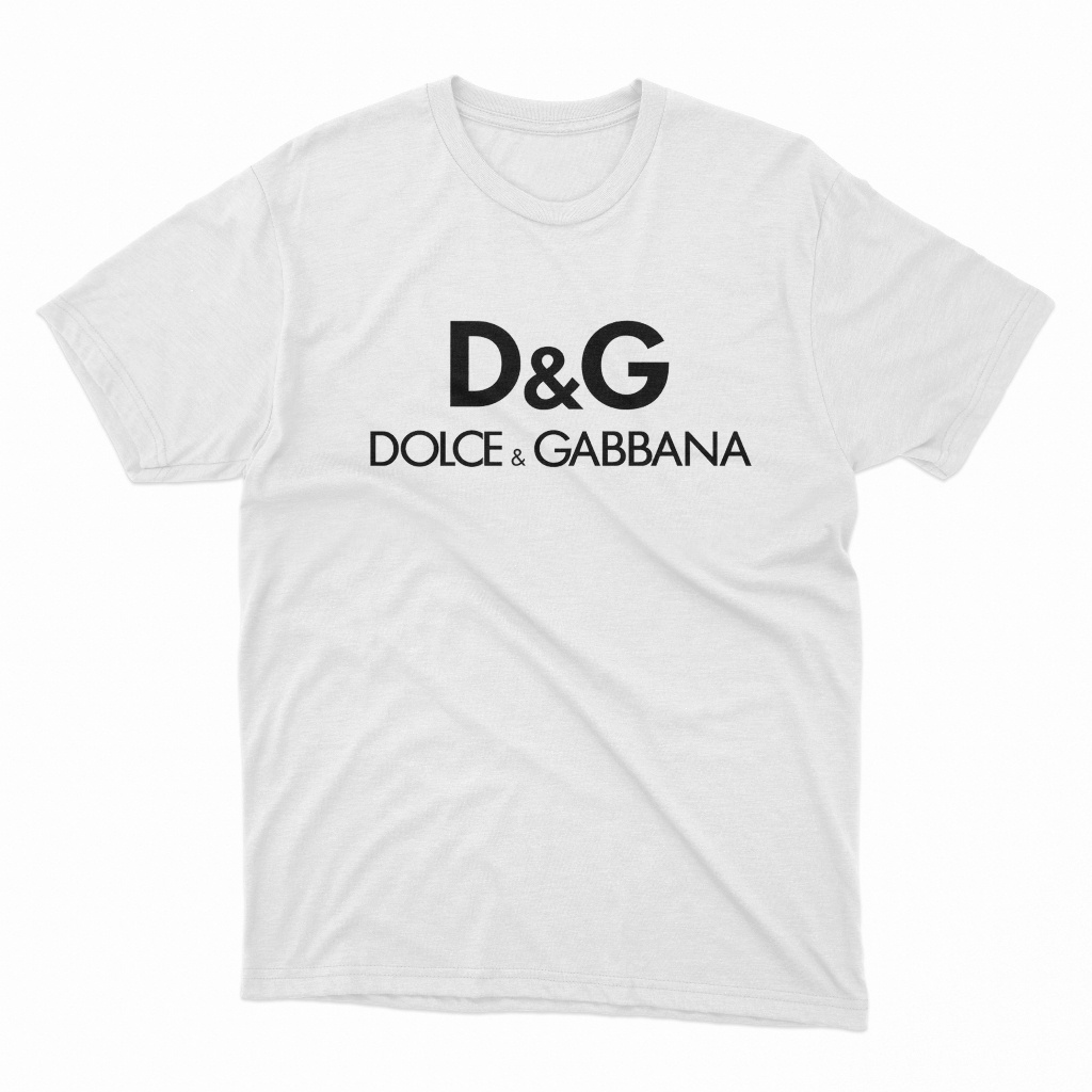 D&g Dolce Gabbana เสื้อยืด DISTRO ผู้หญิง ผู้ชาย