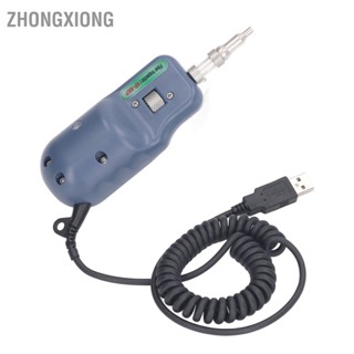  ZhongXiong หัวตรวจสอบไฟเบอร์ การเชื่อมต่อ USB เครื่องตรวจจับใบหน้าปลายไฟเบอร์ออปติกแบบใช้มือถือ กำลังขยาย